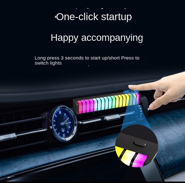 产品 Aromatherapy sound-activated rhythm light, car atmosphere light, RGB rhythm light at the air outlet